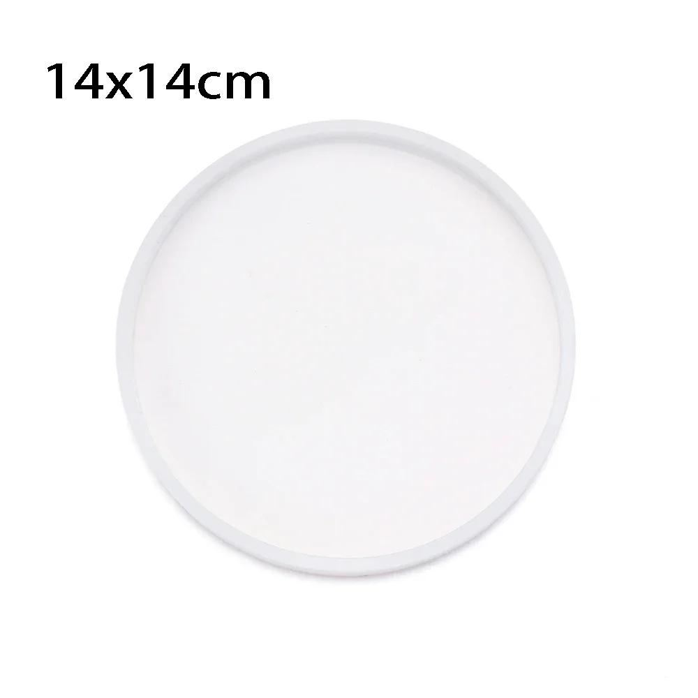 Transparente Silikonform DIY Runde Herz-Fruchtplattenform Tablettform UV-Epoxidharz Untersetzerformen Handgefertigter Schmuckherstellungswerkzeuge