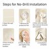 3Pcs Wall Mounted Suction Cup Pot Lid Rack Punch Free Cutting Board Storage Rack  Kitchen