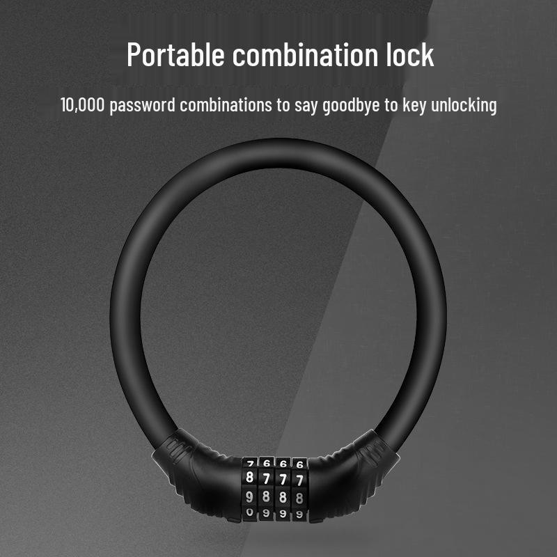 Přenosný protizlodějský kombinovaný zámek na elektrickou motorku a kolo