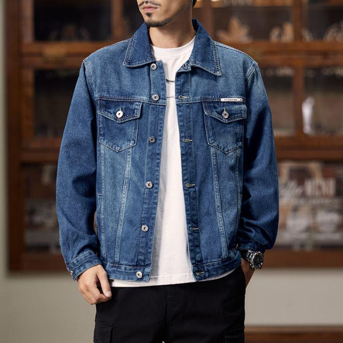 Men's Stylish Retro Denim Jacket 2026 - Trendy Spring & Autumn Outerwear