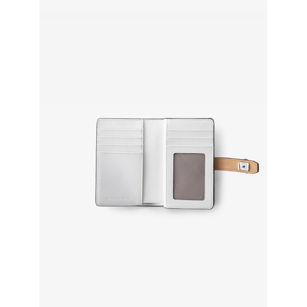 Michael Kors Greenwich Zip Around Tab Wallet Medium 35t5sgre8t3470 Peanut Multi