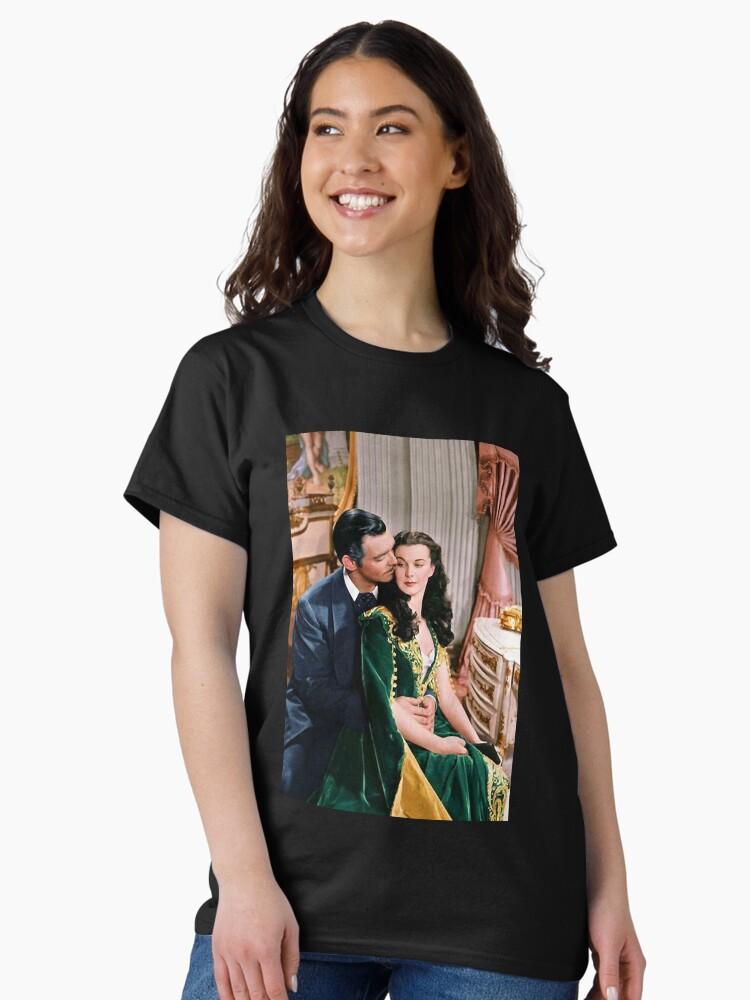 Gone with the Wind Retro Making Out With You Scarlett O'Hara Proverbs Classic T-Shirt