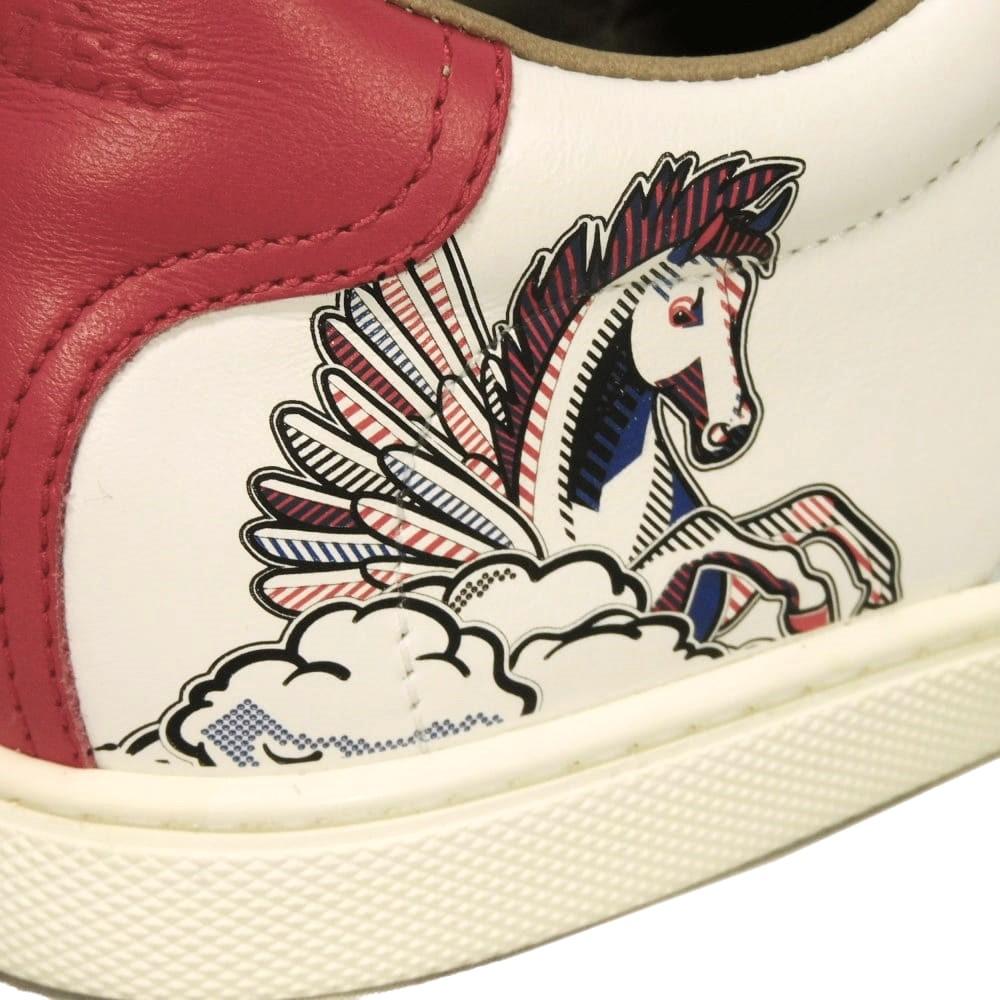 Used 9212 Quicker Pegasus Pop 191123Z 7896 Women's 36" Low-Top Blue Red 9.3" H Logo Embossed White from Japan AUTHENTIC