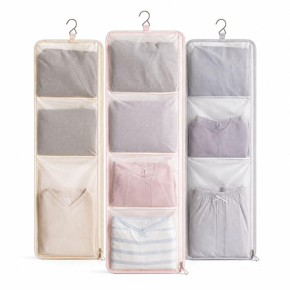 Breathable Underwear Storage Bag Foldable Closet Organizer Bag Hanging Storage Bag Closet Storage