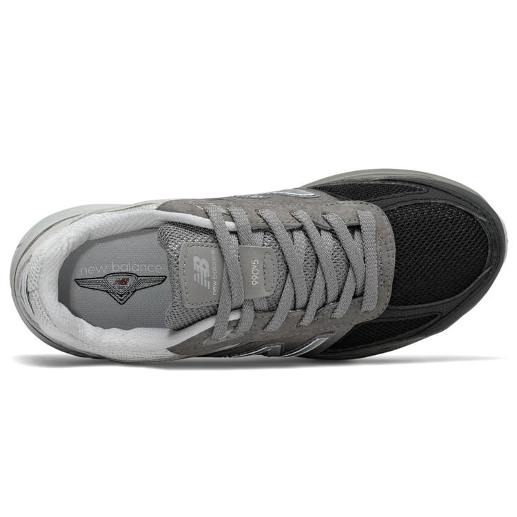 New Balance NB 990 V5 Cushioning Low Top Kids Lifestyle Shoes Gray Black Teenagers GC990MN5