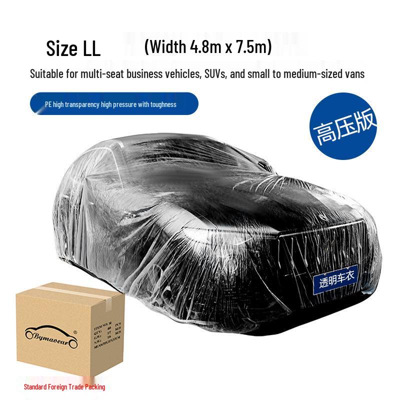 Universal Waterproof Dustproof Disposable PE Car Cover