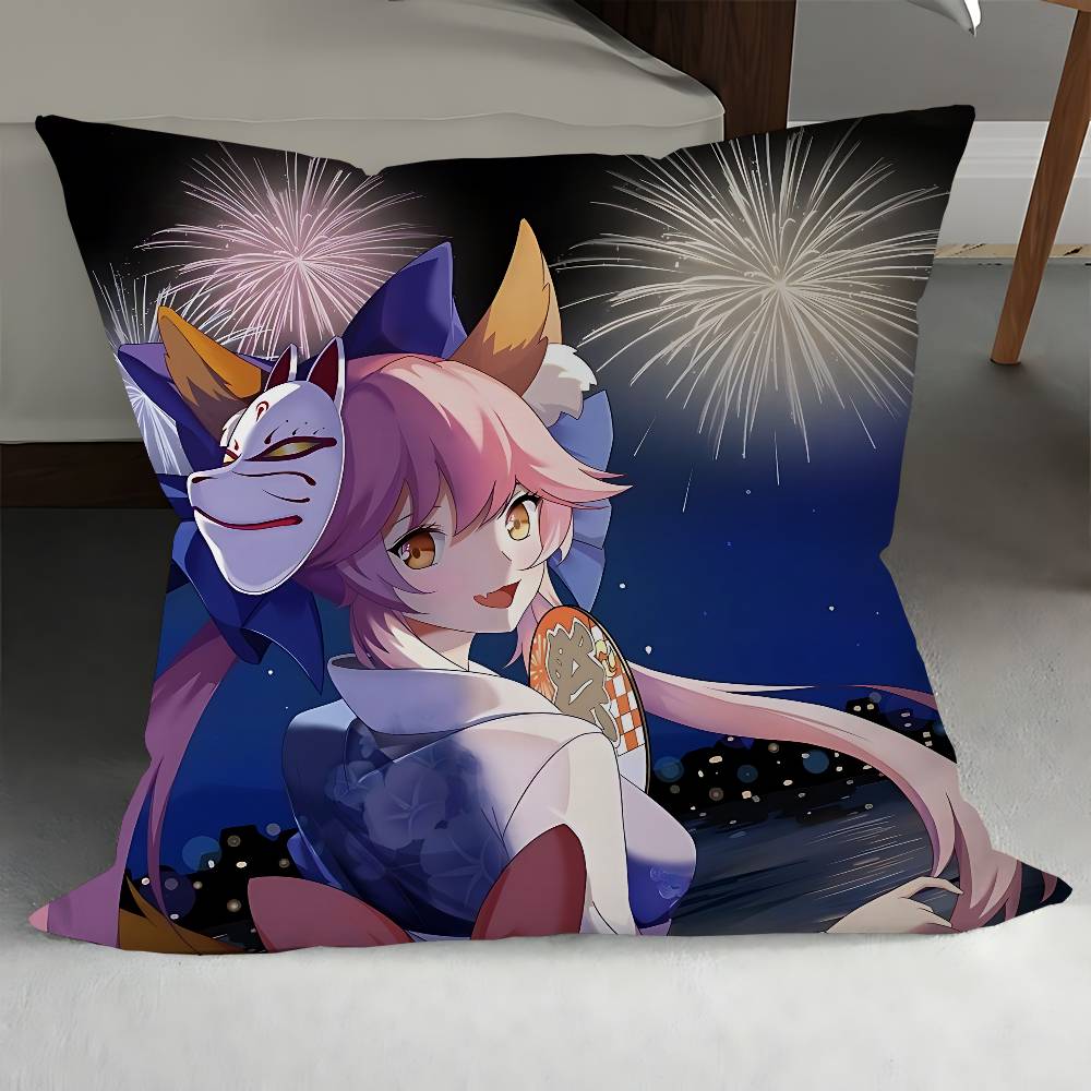 T-Tamamo No Mae Kuddfodral Kuddöverdrag Vardagsrum Soffa Heminredning Anpassad