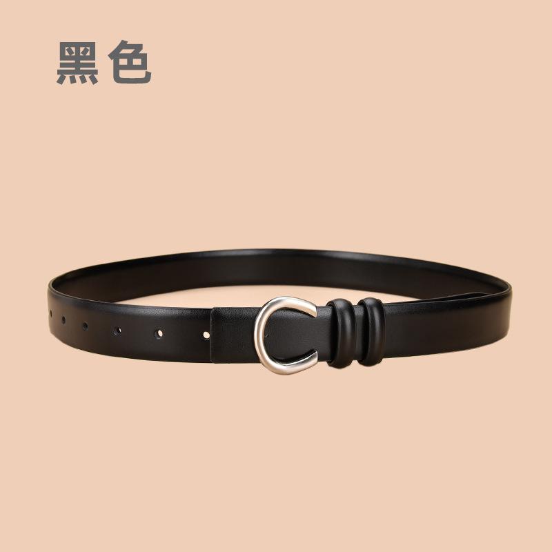 Vier Jahreszeiten Verfügbar Neuer Damenleder Gürtel Doppelseitig Verfügbar Kuhgürtel Damengürtel Handgefertigter Ledergürtel Hosengürtel