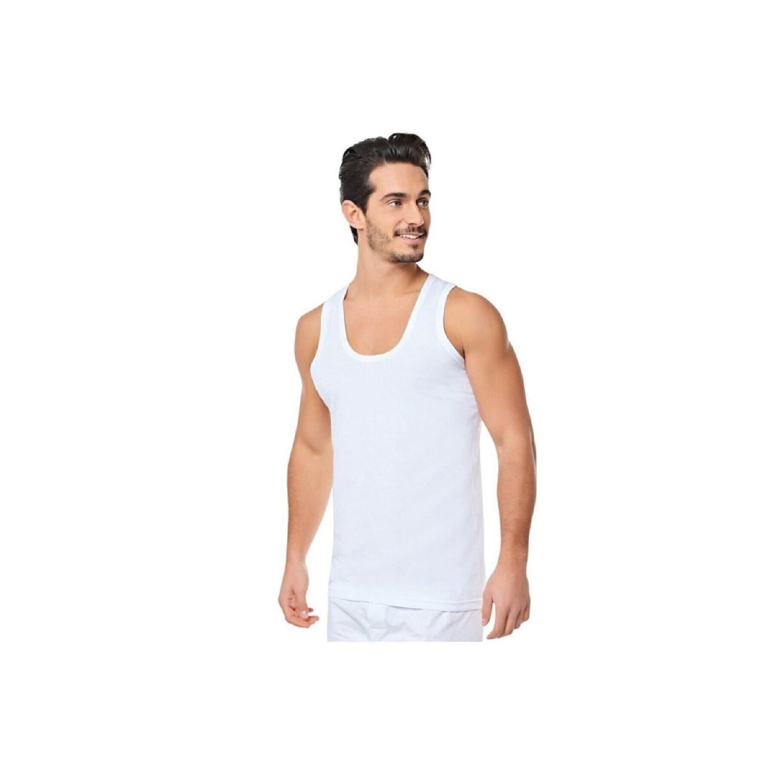 

Men s Seher Classic 100% Cotton 6-piece Combed Cotton Undershirt White L белый
