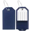 Leather Luggage Tag Custom Wire Lanyard Boarding Pass with Paper Card Leather Pu Luggage Tag Custom Oem