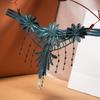 Women G-string Flower Embroidery Tassel Solid Color Hollow Out Faux Pearl Decor Spaghetti