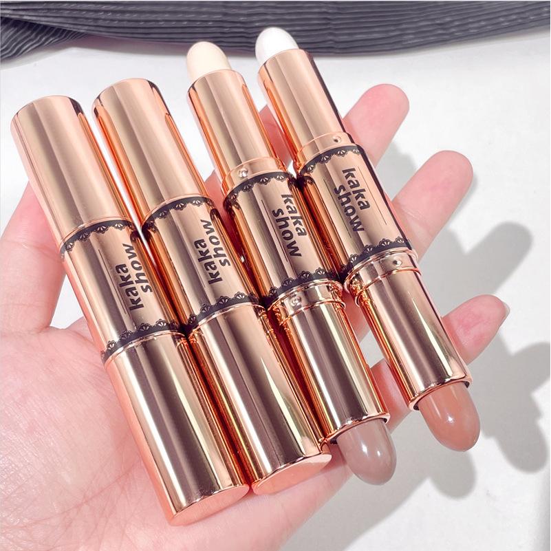 Kakashow Dual-Color Highlight & Contour Stick - Double-Ended Concealer for Sculpting & Shading Classic
