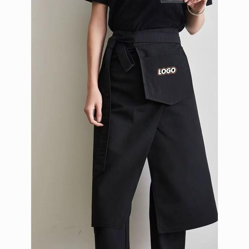 Custom Logo Catering & Kitchen Apron - Full or Half Body, Splash-Proof, Japanese Style