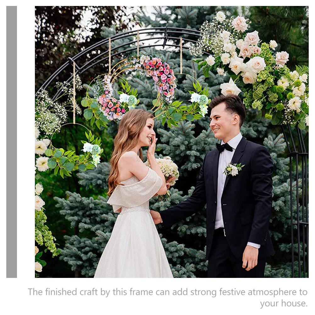 2Pcs Dream Catcher Frame Windchime Ring Metal Crafting Ring Metal Rings for DIY