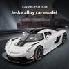 1/22 Koenigsegg JESKO Sports Car Model Car Model Toy Metal Die Casting, with Music and Pullback Function Model Collection Racing Gift Boy