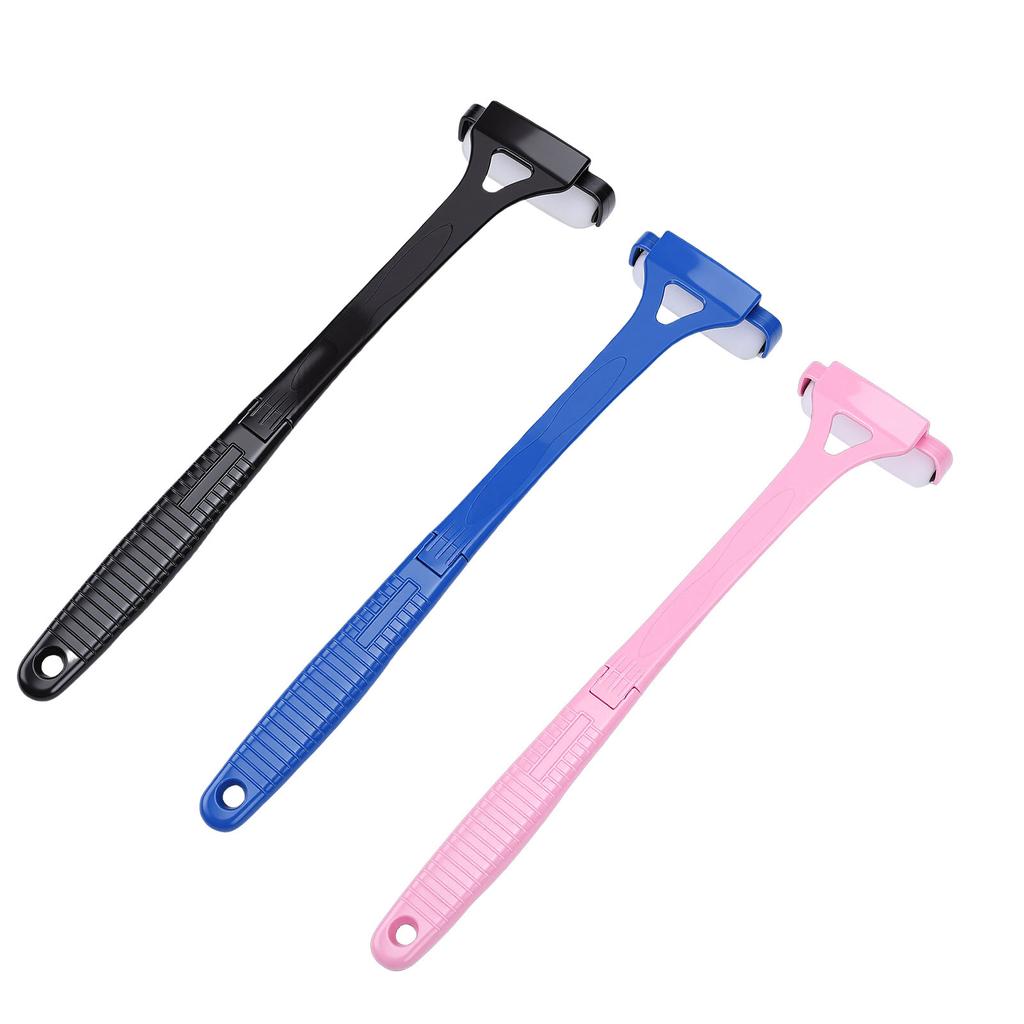 3pcs Back Lotion Applicator Foldable Non Slip Grip Long Handle Sunscreen Self Tanner Medication Application Roller