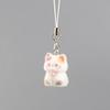 Kawaii Plush Cute Cat Keychain Flocking Animal Pendant Phone Lanyard Hanging Keycord Charm Key Chains DIY Accessories Girl Gifts