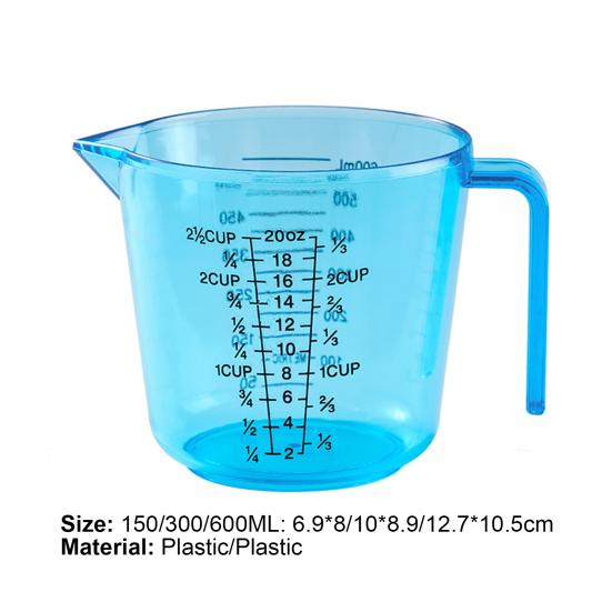 Klare Skala mit Messbechergriff Plastik Messbecher mit Skala für Küche