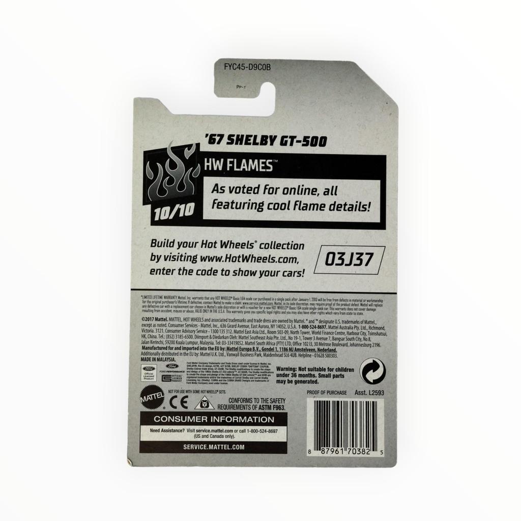 Hot Wheels 2019 HW Flames - '67 Shelby GT-500 [Dark Blue]