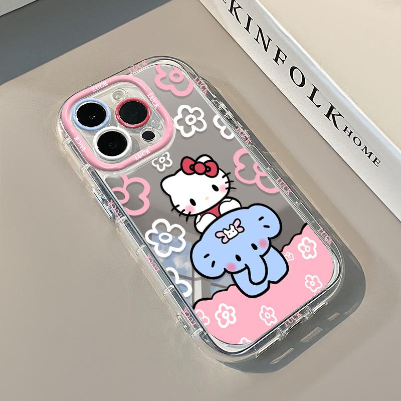 Cute Kt Cat Applies To iPhone11 Makeup Mirror Mobile Phone Case 11promax Cartoon Huawei Glory Hello Kitty