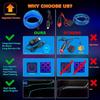 New Interior Car LED Strip Lights, 196.85inch USB Neon Ambient Lighting Kits with Switch for Car Inside Decorations No Noise
