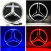 Autoaufkleber 2025 Heiß Für Benz Auto Frontgrill Logo Licht Spiegeloberfläche LED Abzeichen Emblem Leuchtendes Dekoratives Licht Für Mercedes Ben