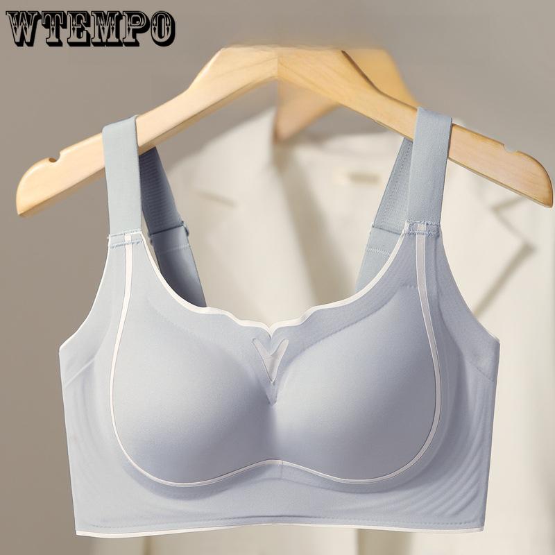 Untouched Lingerie for Women Sexy Without Steel Rims Push Up Bra with Anti Sagging Support Adjustable Gathering Bra