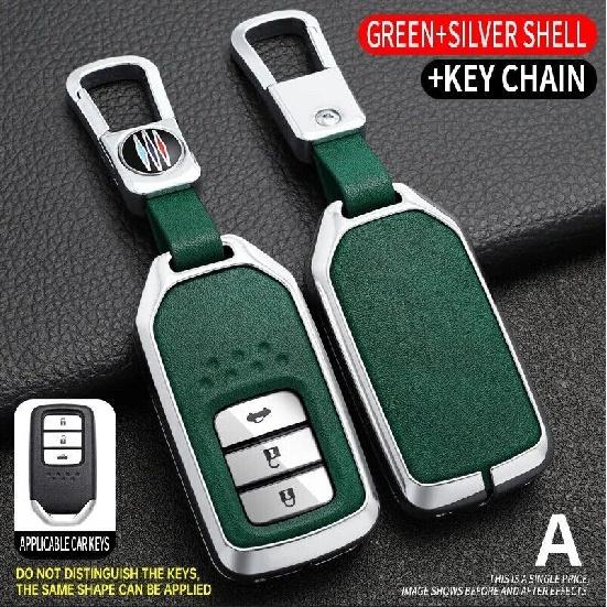 Zinc Alloy TPU Car Key Fob Case Cover For Honda Civic Accord CR-V HR-V Fit Pilot
