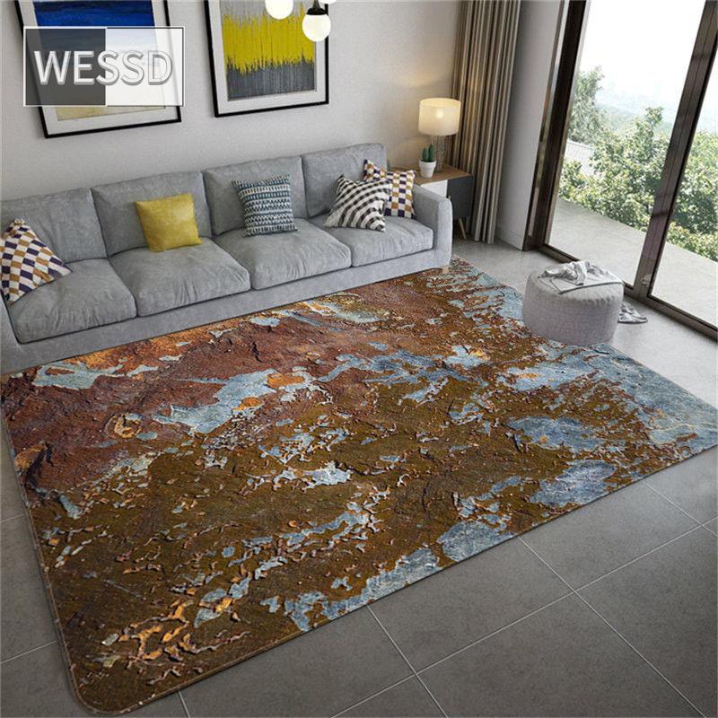 Alfombra con textura de roca para habitación, alfombra antideslizante 3D, alfombra para suelo de baño, alfombra grande y moderna para sala de estar, sofá, felpudo, puerta de entrada, alfombra de cocina