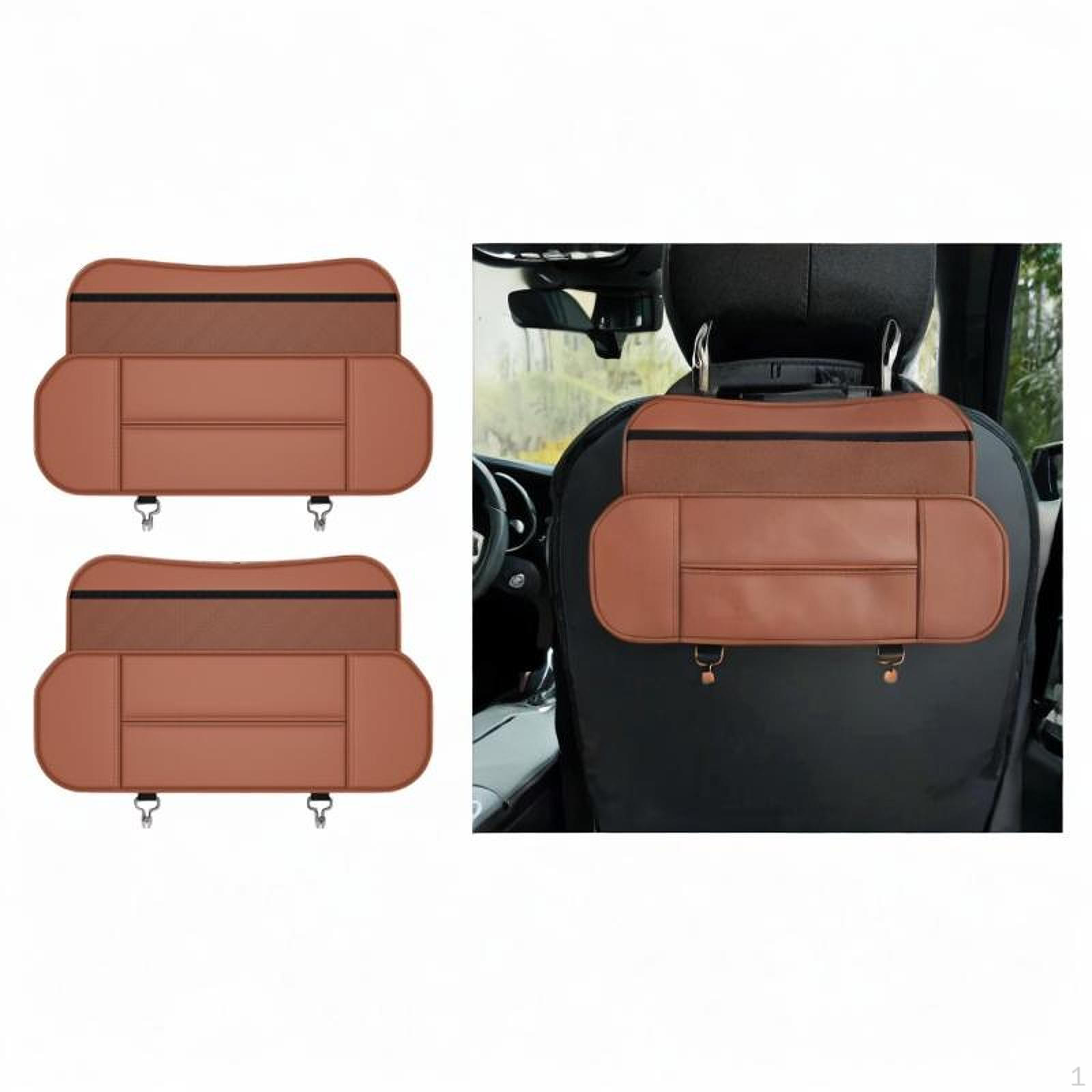 

Car Backseat Organizer Storage Bag Easy Installation and Removal SUV Truck Practical Universal коричневий