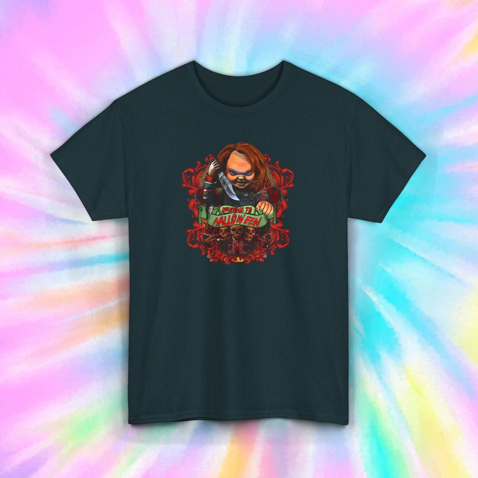 Chucky Halloween Horror Tee | Scary Doll Shirt | Horror Movie Fan Gift S разноцветный