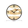Silents None-Ticking Clocks Decorative Clock Battery Operated Wall Clock for Living Room Kitchen Home Office Decors