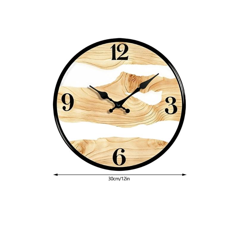 Silents None-Ticking Clocks Decorative Clock Battery Operated Wall Clock for Living Room Kitchen Home Office Decors