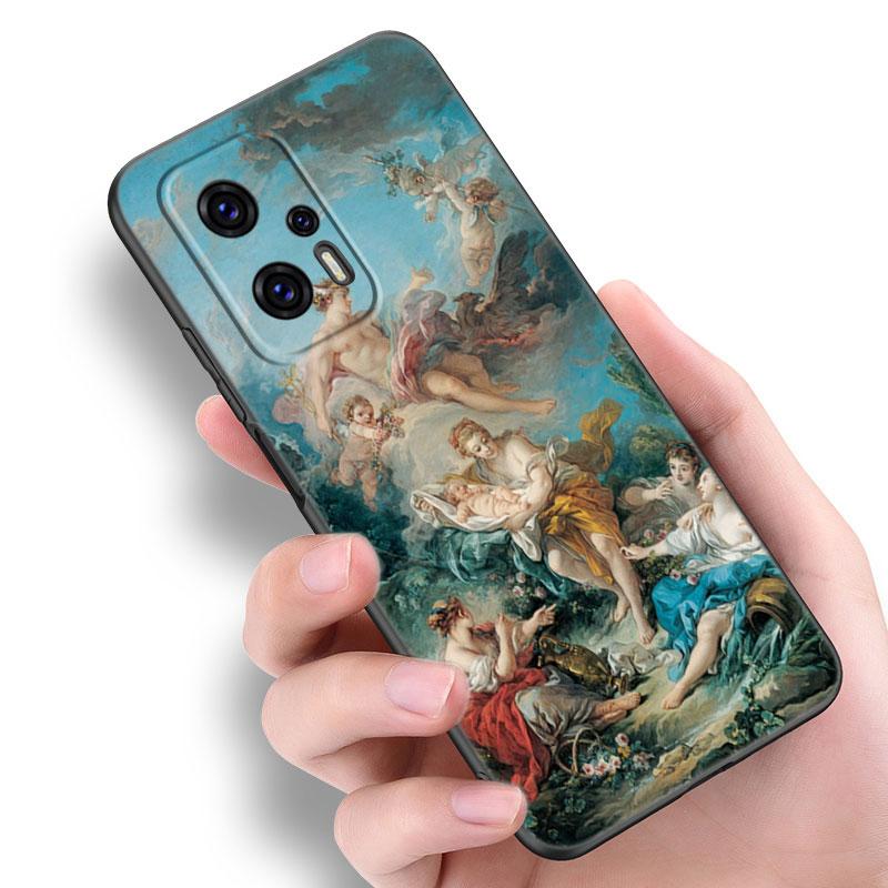 Art Painting Of God Phone Case For Xiaomi POCO F2 F3 M2 M3 M4 X3 X4 Pro NFC F4 GT 5G F1 X2 C3 C31 C40 M5S Soft TPU Black Cover