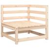 VidaXL Canapé d'Angle de Jardin avec Coussins, Siège avec Dossier, Meuble de Terrasse Patio Arrière-cour Extérieur, Bois de 838062