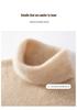 Women's 100% Cashmere High Neck Sweater - Autumn/Winter Rib Knit Base Layer