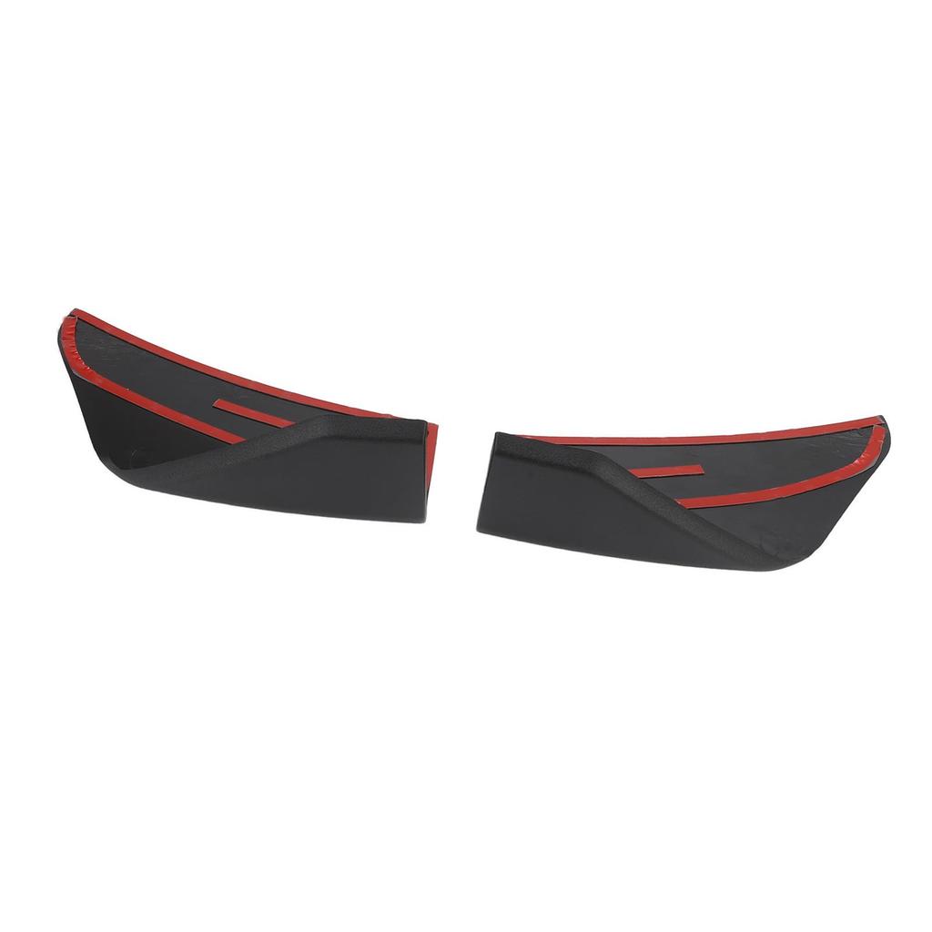Front Bumper Lip Corner Splitter, Pair of Side Winglets, Aerodynamic ABS Material for Car Front Bumpers
