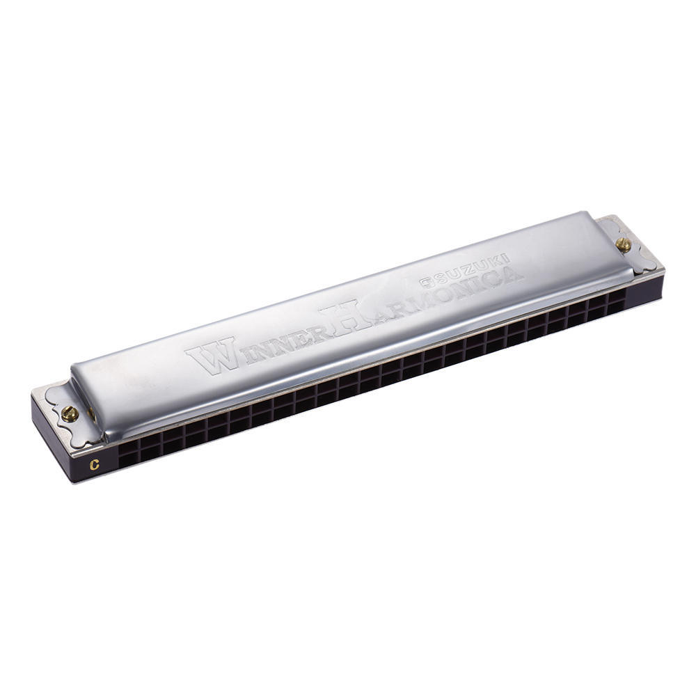 Suzuki W-24 24jamková harmonika Tremolo Key of C with Box Musical Instrument pro začátečníky