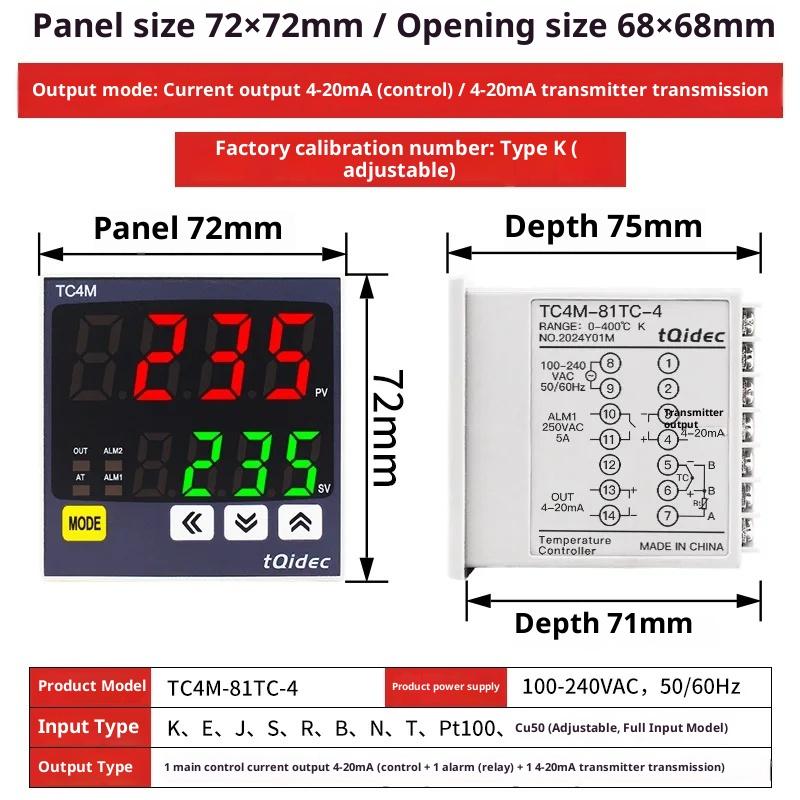 Digital PID Temperature Controller Multi-Input Smart Thermostat with LED Display Thermoregulator