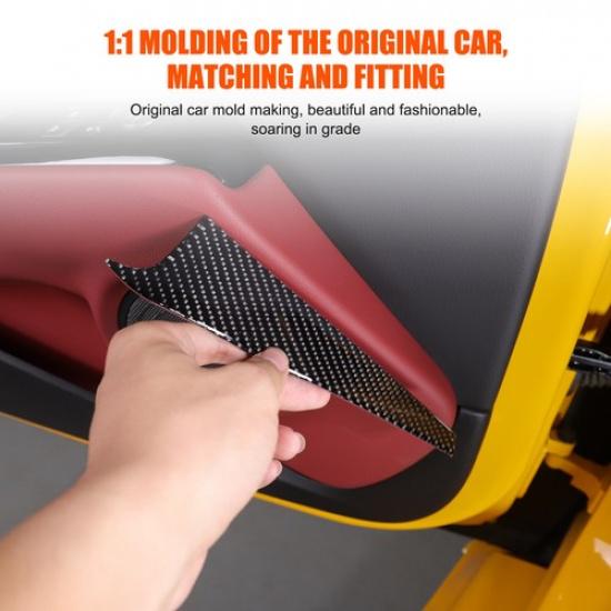 Carbon Fiber Side Of Door Speaker Cover Trim For TOYOTA GR Supra A90 -