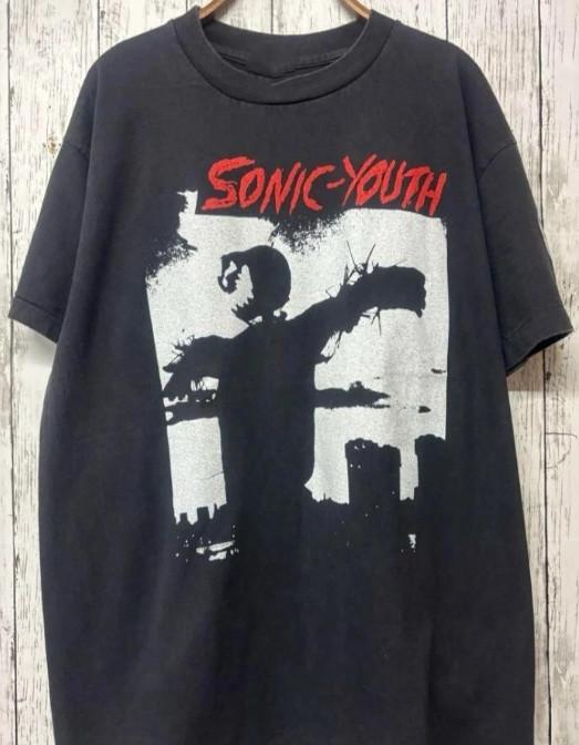 

Sonic Youth Band T-shirt Retro Style Black Cotton T-shirt Unisex S-5XL Unisex T-Shirt XL