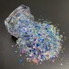 Crystal rainbow Chunky Glitter Bulk Mix Nail Art Tumbler Crafts Glitters for Christmas Decorations