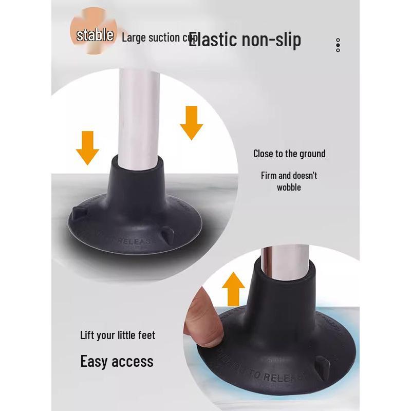 Elderly Toilet Riser Frame with Raised Armrests and Squatting Pan