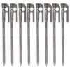ELLISSE Forged Tent Pegs, ELLISSE Stakes, 18cm, Chrome Plated, MK-180C, MADE IN JAPAN (Set of 8)