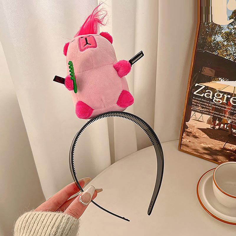 Plush Ugly Doll Headband Lovely Headbands Funny Hair Hoop Korean Style Cosplay Cartoon Hair Hoop Outdoor Hair Accessories