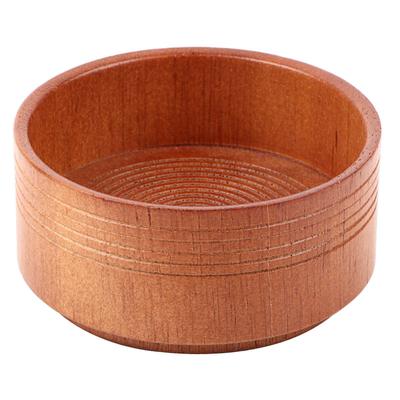 Seifenschale aus Holz, Naturprodukt für die Rasur, Rasierschaum, rund