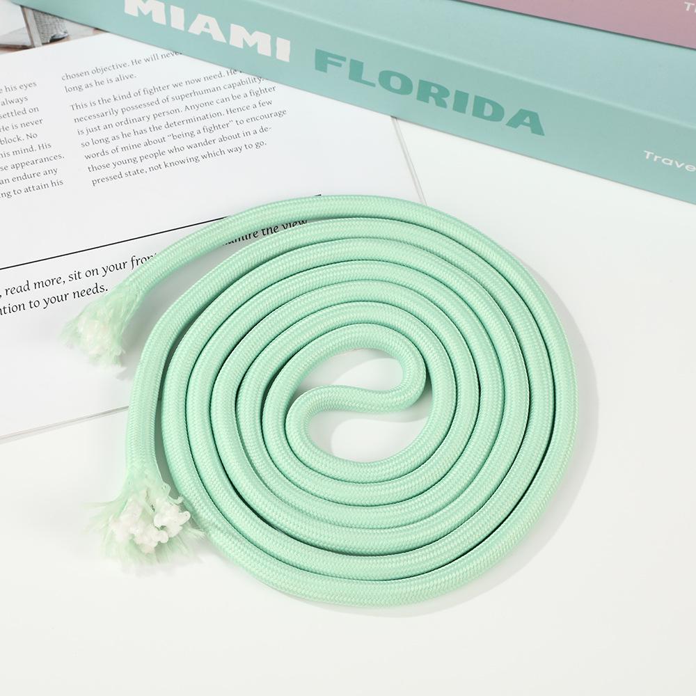 7MM Wear-Resistant Color Polyester Core-Spun Chinese Knot Braiding Rope for Handmade DIY Bag and Hanging Rope Projects.