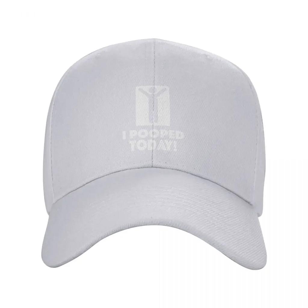 Custom Punk I Pooped Today Baseball Cap Women Unisex Breathable Dad Hat Sports Snapback Hats