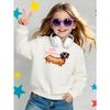 Felpa morbida da ragazza con girocollo, Stampa Fashion Hot Diggity Dachshund con Stampa carina e creativa, Casual e versatile per Autunno Inverno