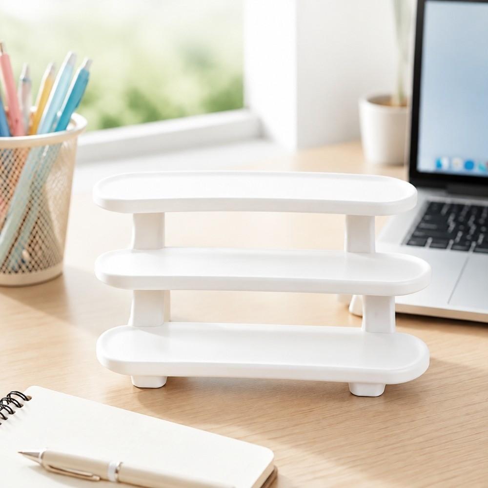Three-Tier Storage Shelf Multipurpose Countertop Organizer Display Rack Sample Storage